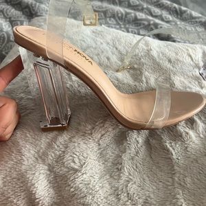 Clear heels